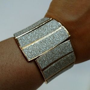 Glitter cuff bracelet
